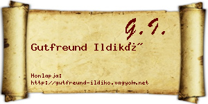 Gutfreund Ildikó névjegykártya